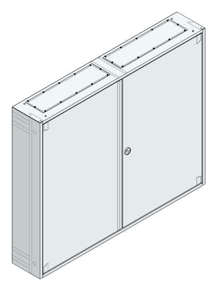 MEHLER - AP-Wandverteiler o. RW, +Tür außen B1480xH1215xT250mm