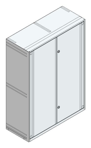 MEHLER - Standverteiler leicht m.Tür o. RW IP30,außen B1490xH2050xT600mm