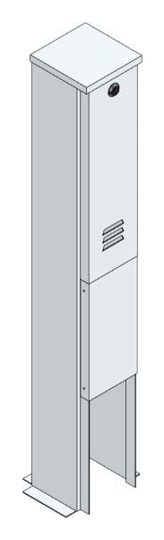 MEHLER - AP-Antennenverteiler f. Kabel außen B160xH1100xT165mm, leer