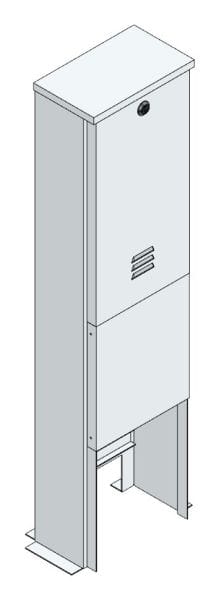 MEHLER - AP-Antennenverteiler f. Kabel außen B275xH1100xT165mm m. Mon