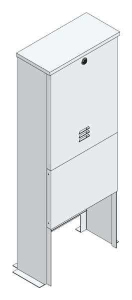 MEHLER - AP-Antennenverteiler f. Kabel außen B410xH1100xT195mm m. Mon