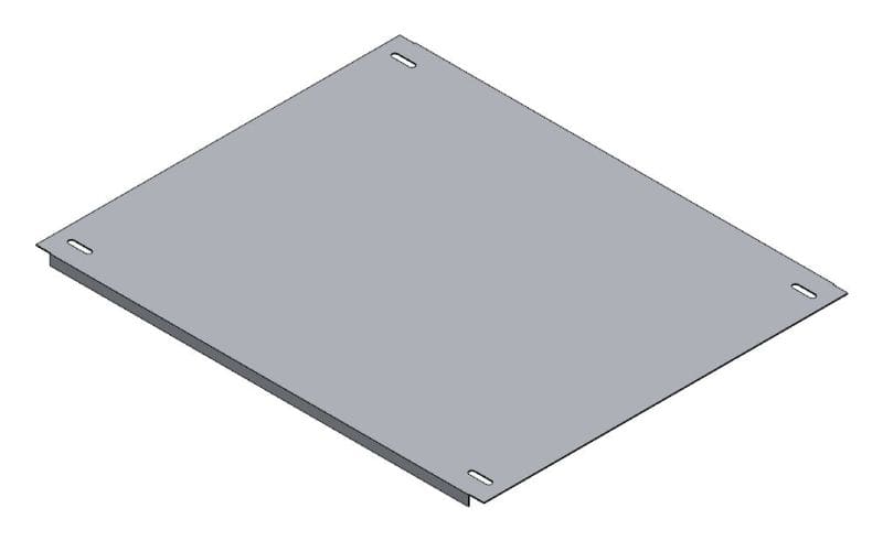 MEHLER - Blende geschlossen,Breite B Metall,B490xH400mm