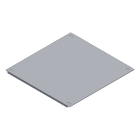 MEHLER - Blende geschlossen,Breite B Metall,B490xH500mm