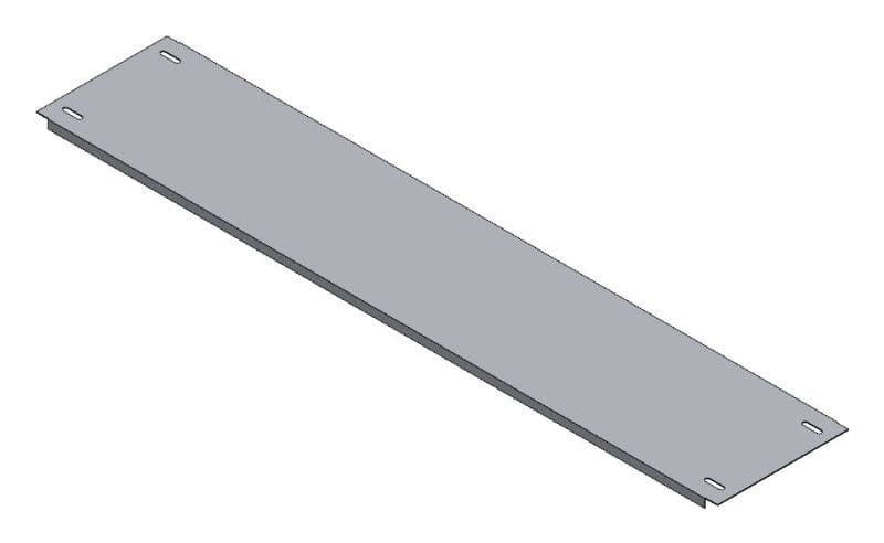 MEHLER - Blende geschlossen,Breite D Metall,B900xH175mm