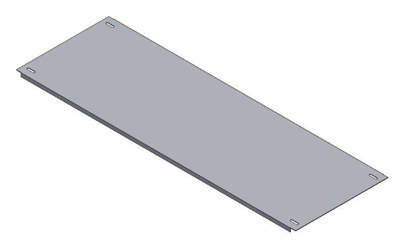 MEHLER - Blende geschlossen,Breite D Metall,B900xH300mm