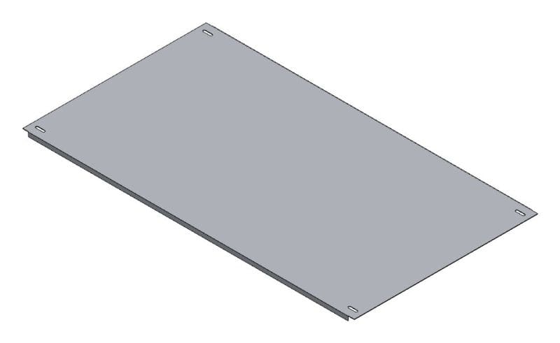 MEHLER - Blende geschlossen,Breite D Metall,B900xH500mm