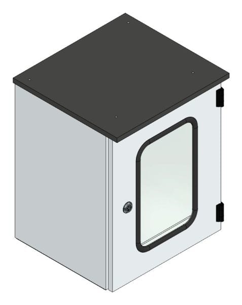 MEHLER - Alu Steuersäule +Innentüre+MO Außen.B400xH500xT350mm