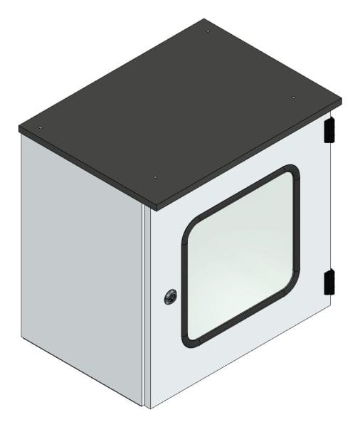 MEHLER - Alu Steuersäule +Innentüre+MO Außen.B500xH500xT350mm