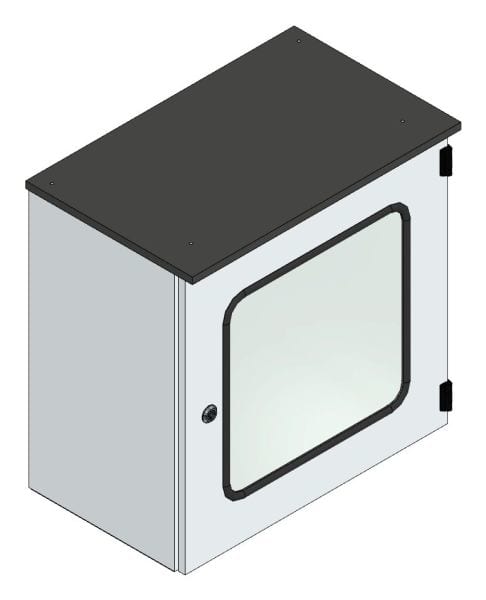 MEHLER - Alu Steuersäule +Innentüre+MO Außen.B600xH600xT350mm