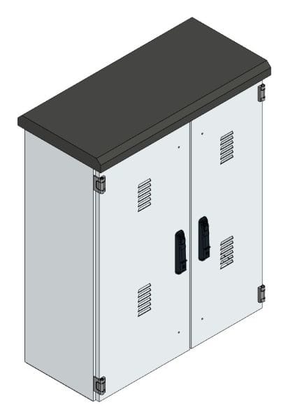 MEHLER - Pumpenverteiler +EVU-Teil, ALU Außen: B800xH1000xT360mm