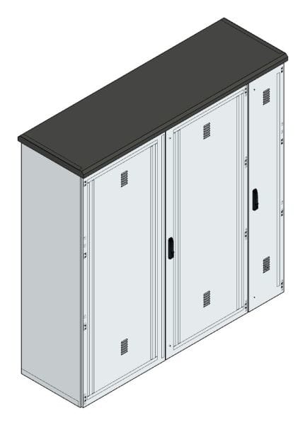 MEHLER - Pumpenverteiler +EVU-Teil, ALU Außen: B2000xH2000xT610mm