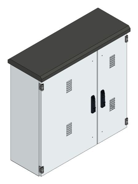 MEHLER - Pumpenverteiler +EVU-Teil, ALU Außen: B1020xH1000xT360mm