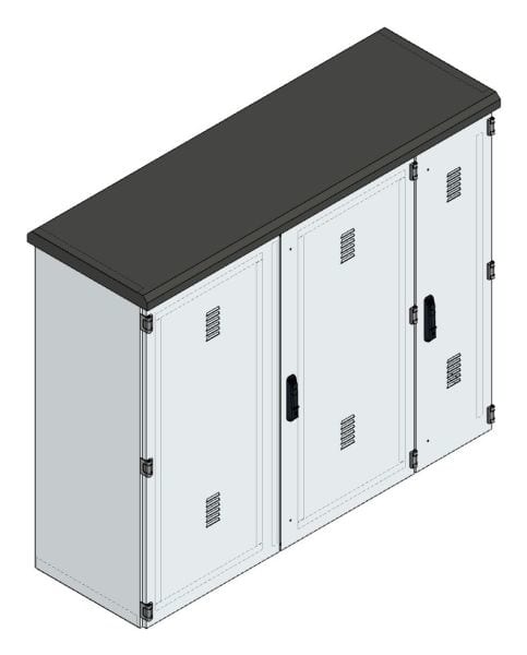 MEHLER - Pumpenverteiler +EVU-Teil, ALU Außen: B1600xH1300xT510mm