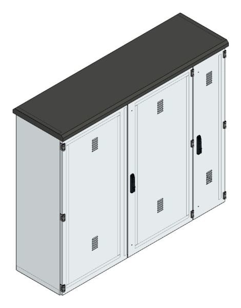 MEHLER - Pumpenverteiler +EVU-Teil, ALU Außen: B1800xH1500xT510mm