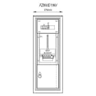 MEHLER - Freiluft-Zählerverteiler NÖ Netz,RAL7035 Mauereinbau Nische: B330xH935xT240mm