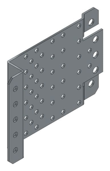 MEHLER - Befestigungswinkel f. Hutschiene Tiefe 22mm, für Kabelkanal B=80/100mm