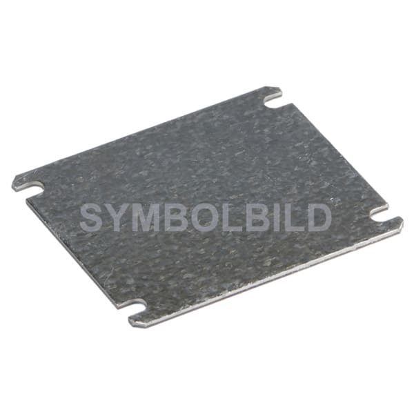 MEHLER - Steckdosenblech für BV-Gehäuse, inkl. 2x Klappdeckel, B 226 x H 555 x T 140mm