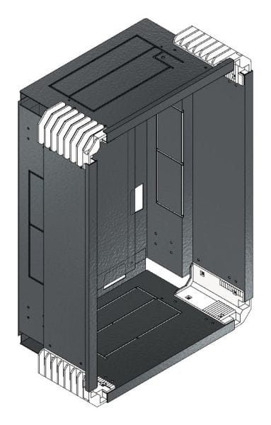 MEHLER - Putzwanne m. Rückwand, komplett außen B371xH528xT200mm