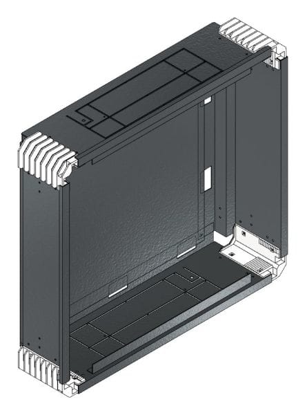 MEHLER - Putzwanne m. Rückwand, komplett außen B586xH528xT150mm