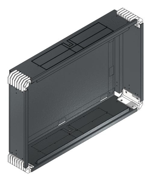 MEHLER - Putzwanne m. Rückwand, komplett außen B786xH528xT150mm