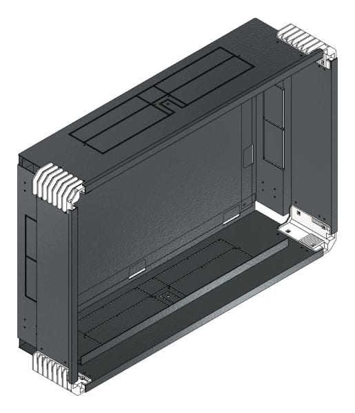 MEHLER - Putzwanne m. Rückwand, komplett außen B786xH528xT200mm