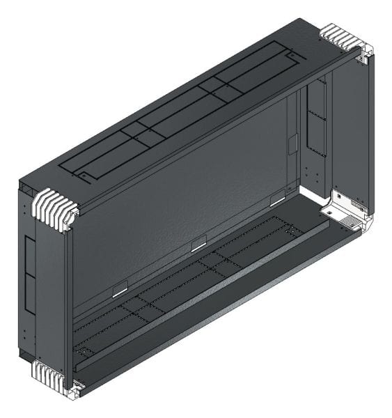 MEHLER - Putzwanne m. Rückwand, komplett außen B996xH528xT200mm