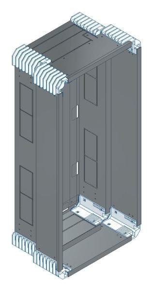 MEHLER - Putzwanne m. Rückwand, komplett außen B371xH778xT245mm
