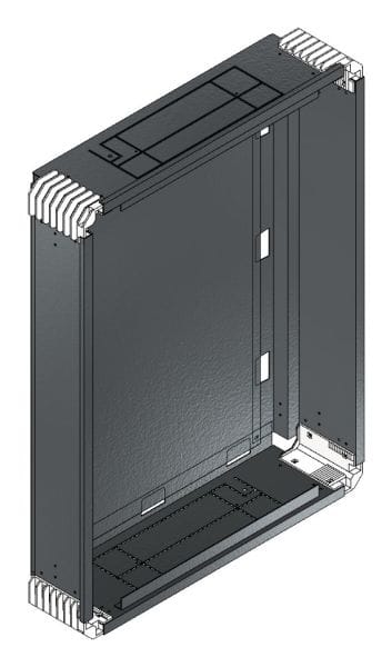 MEHLER - Putzwanne m. Rückwand, komplett außen B586xH778xT150mm