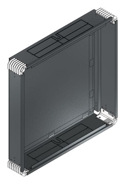 MEHLER - Putzwanne m. Rückwand, komplett außen B786xH778xT150mm