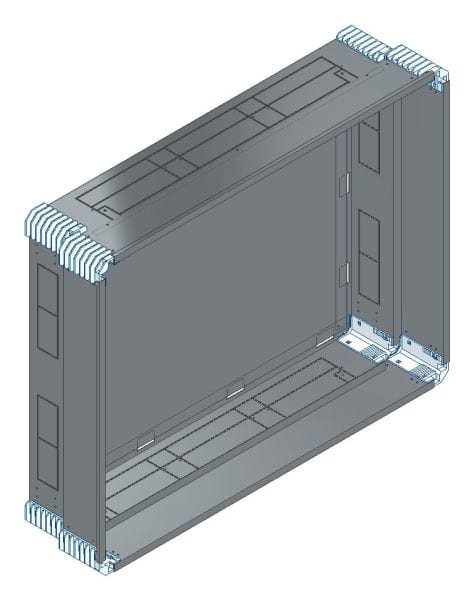 MEHLER - Putzwanne m. Rückwand, komplett außen B996xH778xT245mm