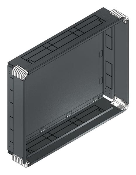 MEHLER - Putzwanne m. Rückwand, komplett außen B996xH778xT200mm