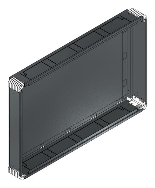 MEHLER - Putzwanne m. Rückwand, komplett außen B1206xH778xT150mm