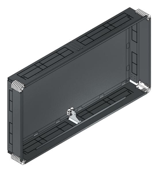 MEHLER - Putzwanne m. Rückwand, komplett außen B1485xH778xT200mm