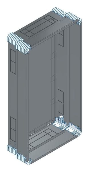 MEHLER - Putzwanne m. Rückwand, komplett außen B586xH1078xT245mm