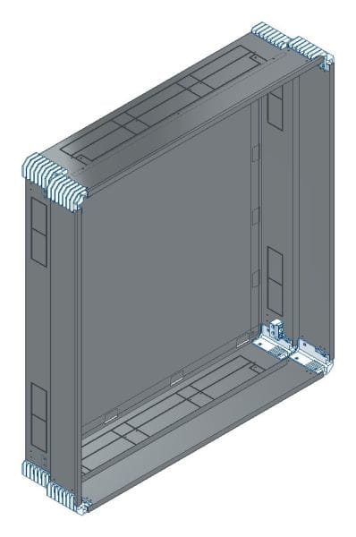 MEHLER - Putzwanne m. Rückwand, komplett außen B996xH1078xT245mm