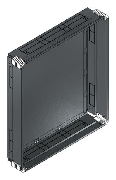 MEHLER - Putzwanne m. Rückwand, komplett außen B996xH1078xT200mm