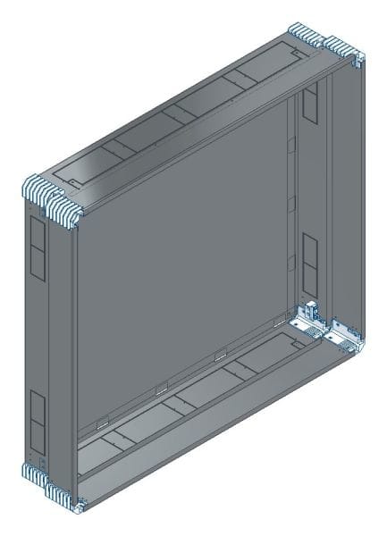 MEHLER - Putzwanne m. Rückwand, komplett außen B1206xH1078xT245mm