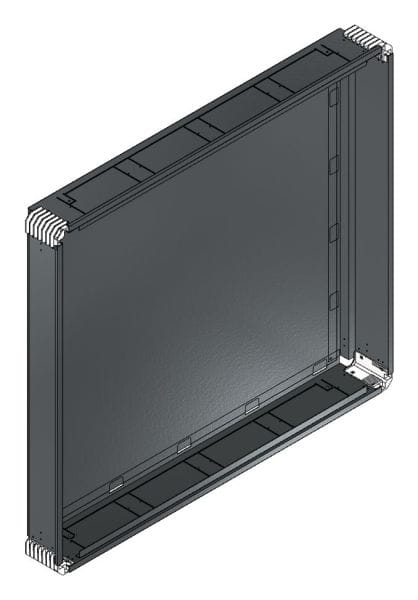 MEHLER - Putzwanne m. Rückwand, komplett außen B1206xH1078xT150mm