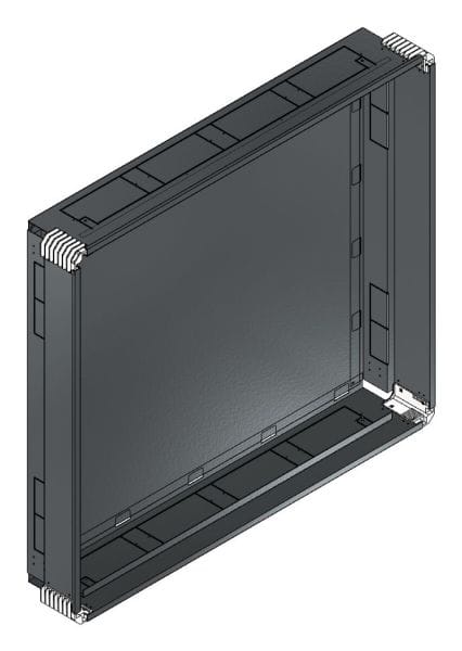 MEHLER - Putzwanne m. Rückwand, komplett außen B1206xH1078xT200mm