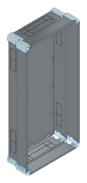 MEHLER - Putzwanne m. Rückwand, komplett außen B586xH1228xT245mm