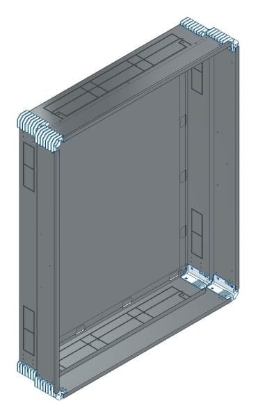 MEHLER - Putzwanne m. Rückwand, komplett außen B996xH1228xT245mm