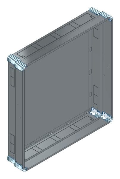 MEHLER - Putzwanne m. Rückwand, komplett außen B1206xH1228xT245mm