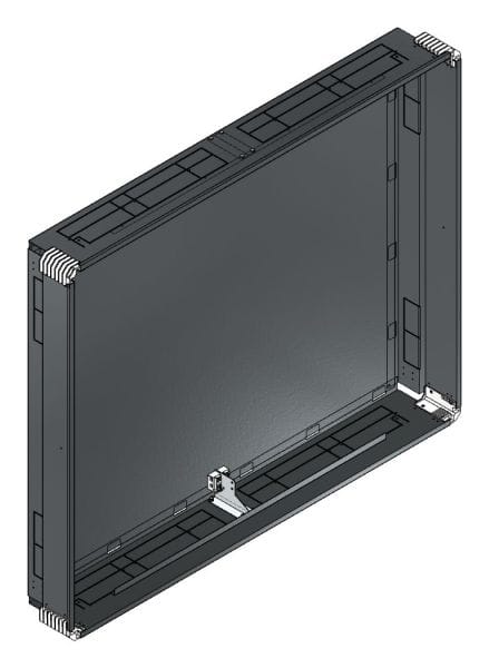 MEHLER - Putzwanne m. Rückwand, komplett außen B1491xH1228xT200mm