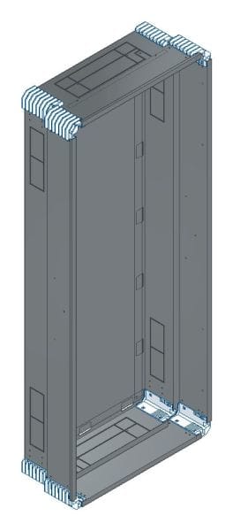 MEHLER - Putzwanne m. Rückwand, komplett außen B586xH1403xT245mm