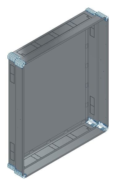 MEHLER - Putzwanne m. Rückwand, komplett außen B1206xH1403xT245mm