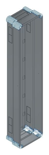 MEHLER - Putzwanne m. Rückwand, komplett außen B371xH1703xT245mm