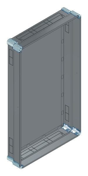 MEHLER - Putzwanne m. Rückwand, komplett außen B996xH1703xT245mm