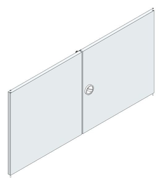 MEHLER - Tür f. AM-, UM-, AFM- u. UFM-Verteiler B465/465xH465xT15mm 2flügelig