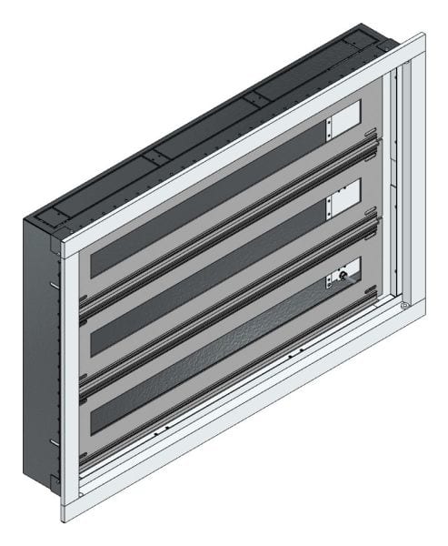 MEHLER - UP-Installations-Flachverteiler IP44 Nischenmaß B755xH495xT110mm