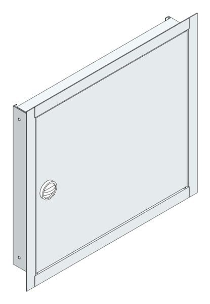 MEHLER - UP-Verteilertürrahmen,ALU IP30 außen B596xH539xT85mm